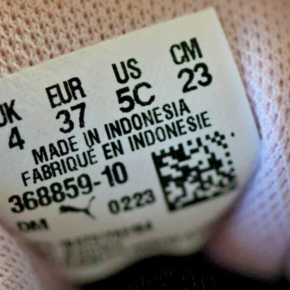 PRE-OWNED Size: 6.5 US Women/5 US Big Kid | PUMA Cali AC Platform Black/Pink - Picture 12 of 12